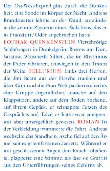 Cover von Tellurium