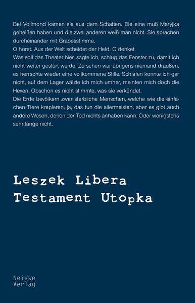 Cover von Testament Utopka