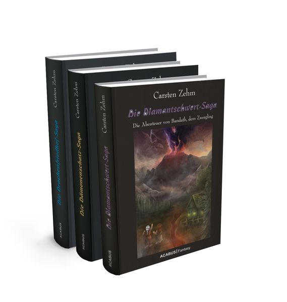 Cover von Die Bandath-Saga. Gesamtausgabe der Trilogie Diamantschwert-Saga, Dämonenschatz-Saga und Drachenfriedhof-Saga