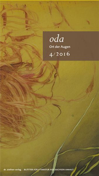 Cover von Ort der Augen. Blätter für Literatur aus Sachsen-Anhalt / Ort der Augen. Blätter für Literatur aus Sachsen-Anhalt e.V.