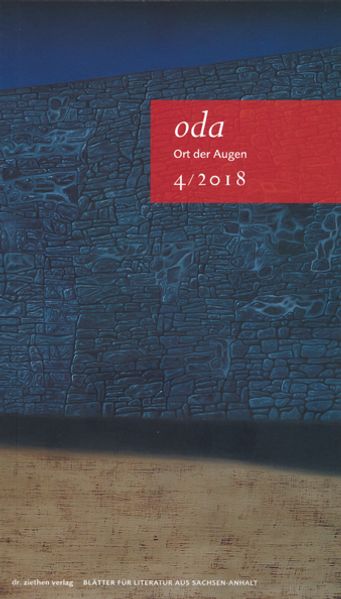 Cover von Ort der Augen. Blätter für Literatur aus Sachsen-Anhalt / Ort der Augen, Blätter für Literatur aus Sachsen-Anhalt