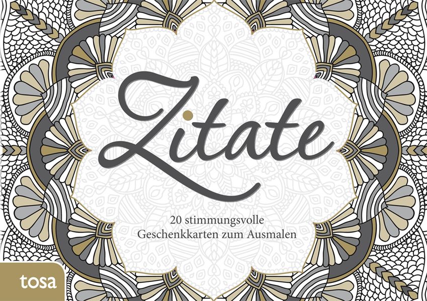 Cover von Geschenkkarten zum Ausmalen – Zitate
