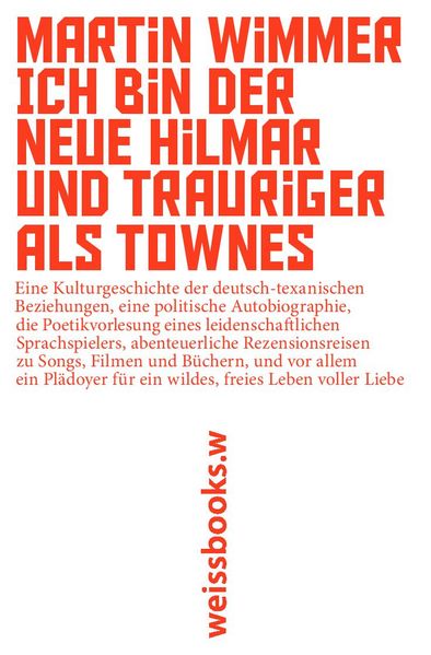 Cover von Ich bin der neue Hilmar und trauriger als Townes