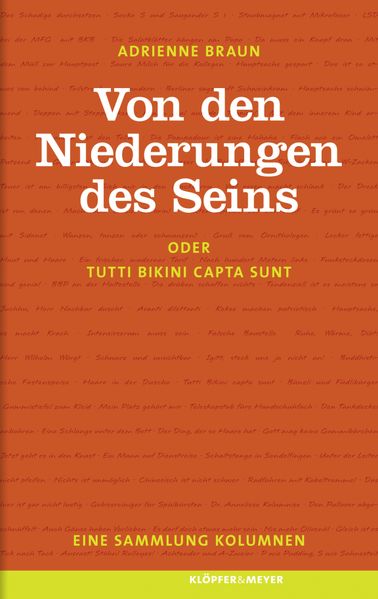 Cover von Von den Niederungen des Seins oder Tutti bikini capta sunt.