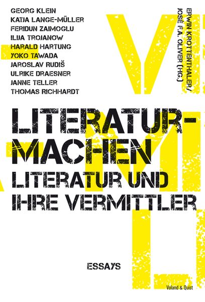 Cover von literaturmachen – Literatur und ihre Vermittler