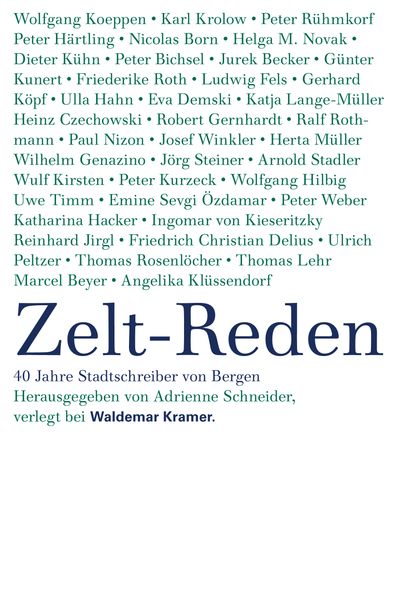 Cover von Zeltreden