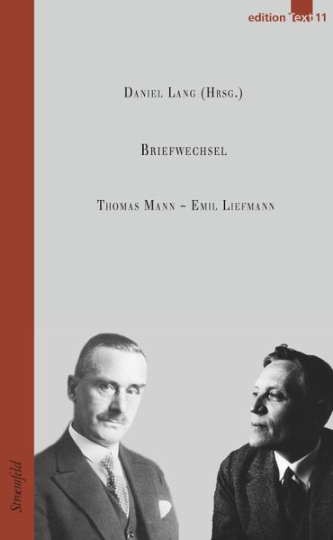 Cover von Thomas Mann – Emil Liefmann / Briefwechsel