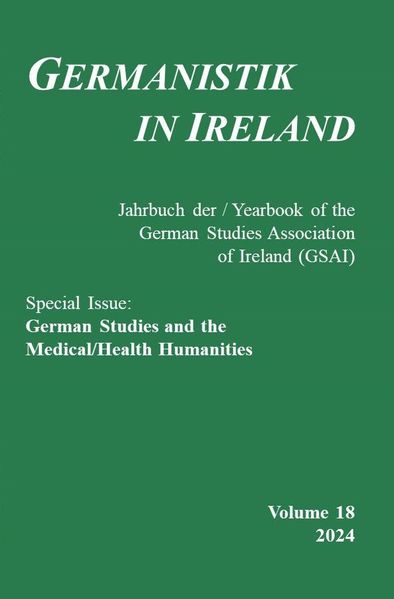 Cover von German studies and the medical/health humanities