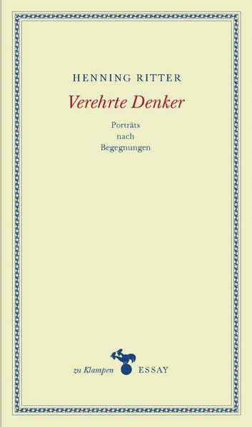 Cover von Verehrte Denker