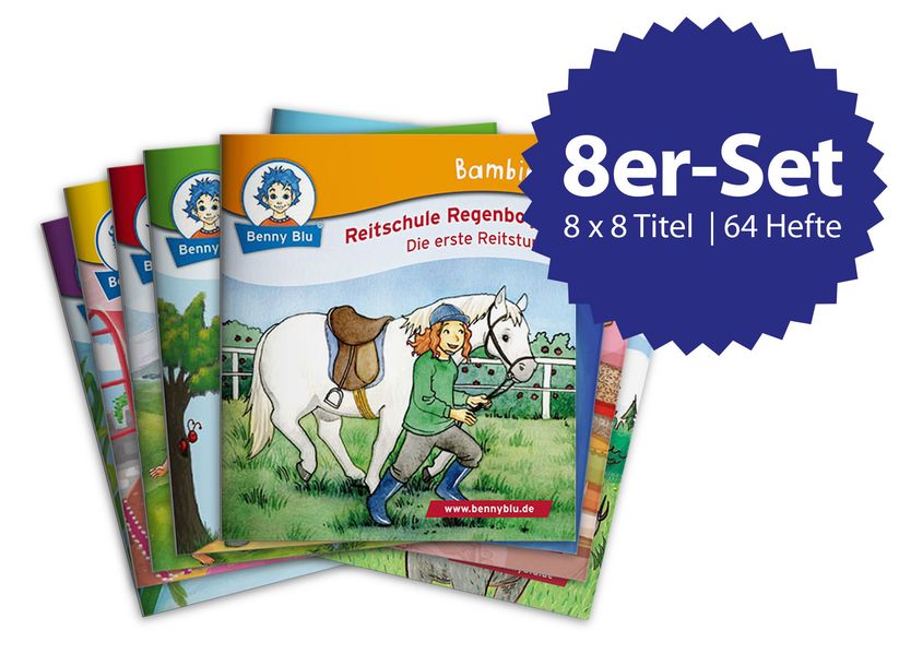 Cover von Prinzessin, Pferde und alles, was Lesemäuse lieben – Bambini Box gefüllt mit 8 x 8 Bambini Titeln