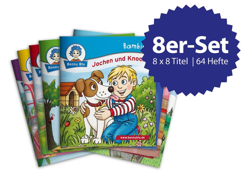 Cover von Kleine Helden und Abenteurer – Bambini Box gefüllt mit 8 x 8 Bambini Titeln