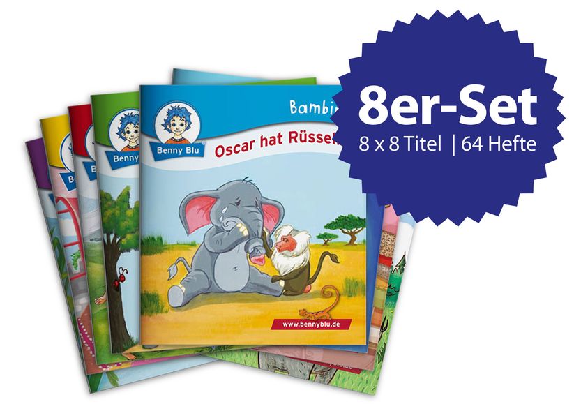Cover von Benny Blus tierische Freunde – Bambini Box gefüllt mit 8 x 8 Bambini Titeln