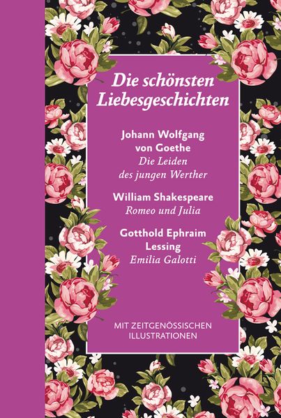 Cover von Die schönsten Liebesgeschichten: mit Illustrationen: Halbleinen