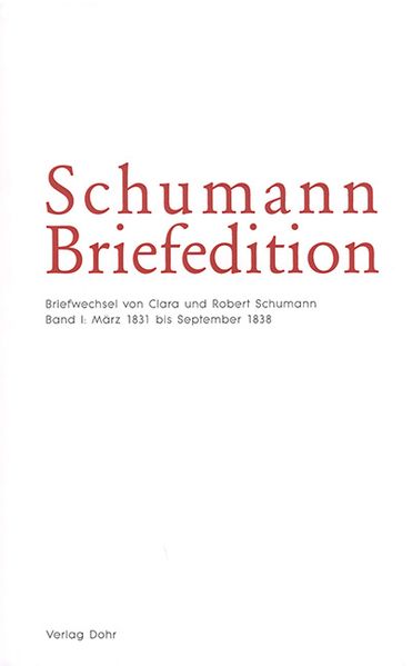 Cover von Schumann-Briefedition / Schumann-Briefedition I.4