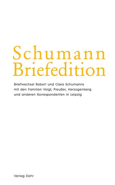 Cover von Schumann-Briefedition / Schumann-Briefedition II.15