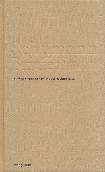 Cover von Schumann-Briefedition / Schumann-Briefedition III.4