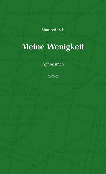 Cover von Meine Wenigkeit