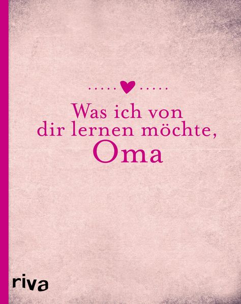 Cover von Was ich von dir für mein Leben lernen möchte, Oma