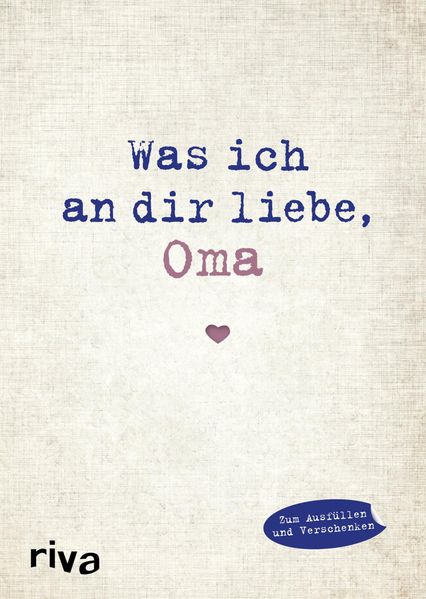 Cover von Was ich an dir liebe, Oma