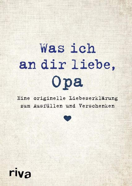 Cover von Was ich an dir liebe, Opa