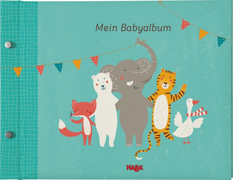 Cover von Mein Babyalbum, türkis