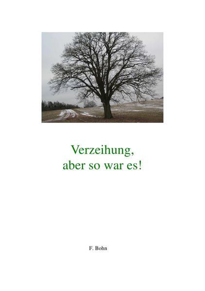 Cover von Verzeihung,aber so war es!