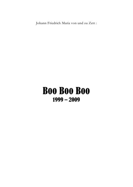 Cover von Boo Boo Boo 1999 – 2009