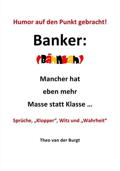 Cover von Humor auf den Punkt gebracht – Banker