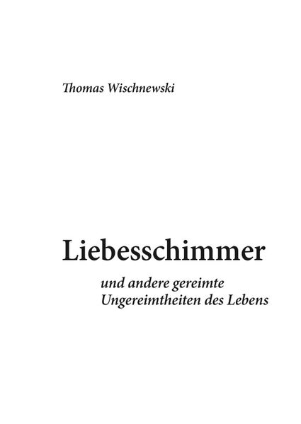 Cover von Liebesschimmer