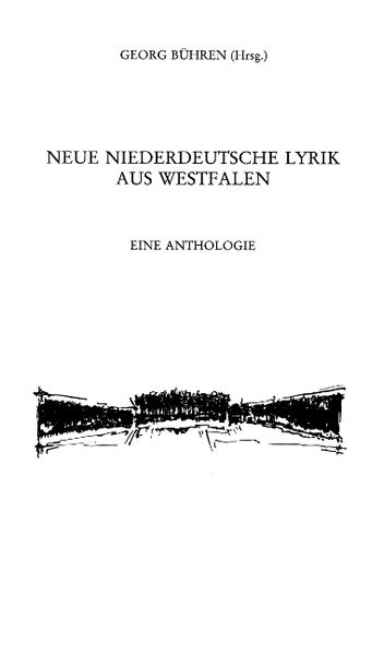 Cover von Neue niederdeutsche Lyrik aus Westfalen