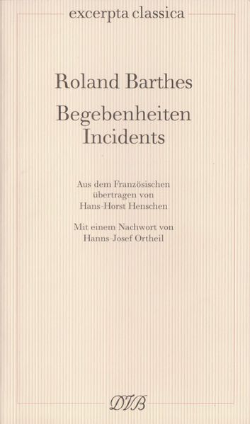Cover von Begebenheiten /Incidents