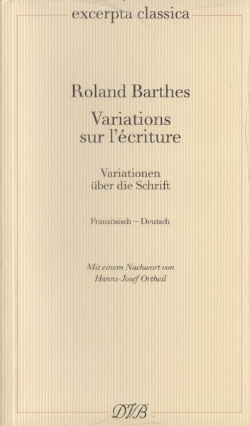 Cover von Variations sur l’écriture – Variationen über die Schrift