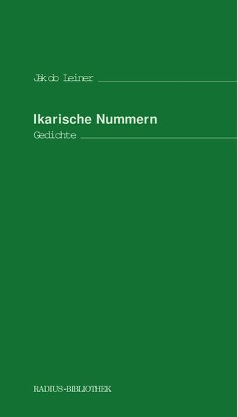 Cover von Ikarische Nummern