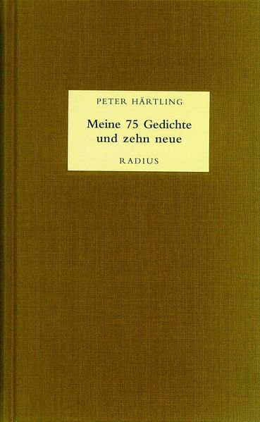 Cover von Meine 75 Gedichte und zehn neue