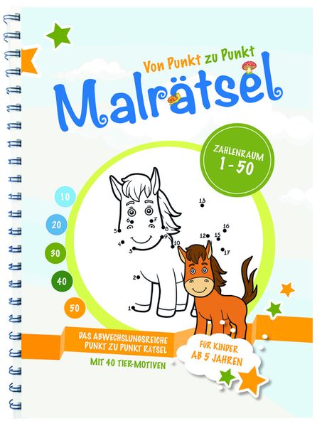 Cover von Von Punkt zu Punkt Malrätsel – 1 bis 50