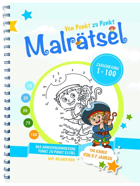 Cover von Von Punkt zu Punkt Malrätsel – 1 bis 100