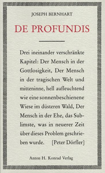Cover von De profundis
