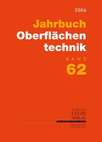 Cover von Jahrbuch Oberflächentechnik