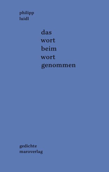 Cover von das wort beim wort genommen