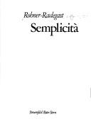 Cover von Semplicità