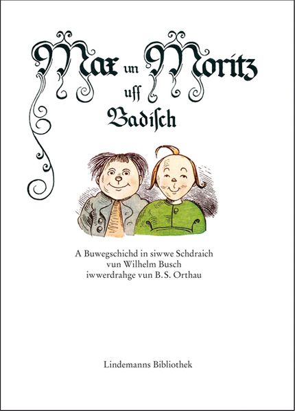 Cover von Max un Moritz uff Badisch