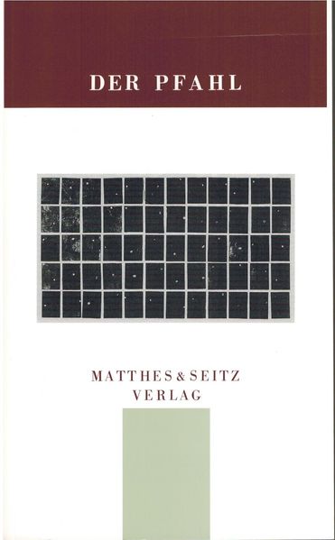 Cover von Der Pfahl. Jahrbuch aus dem Niemandsland zwischen Kunst und Wissenschaft
