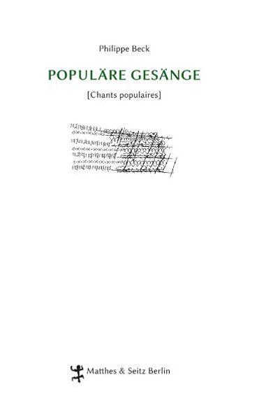 Cover von Populäre Gesänge