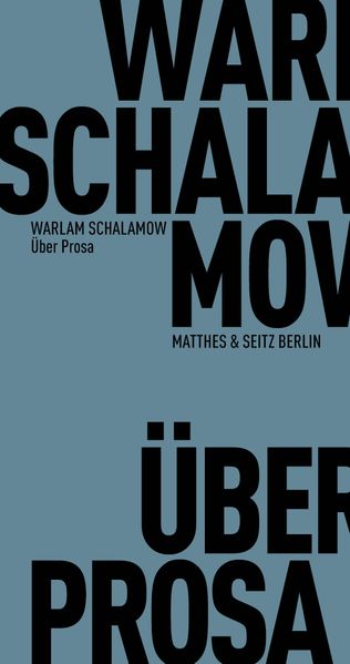 Cover von Über Prosa