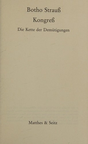 Cover von Kongress