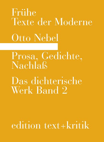 Cover von Prosa, Gedichte, Nachlaß