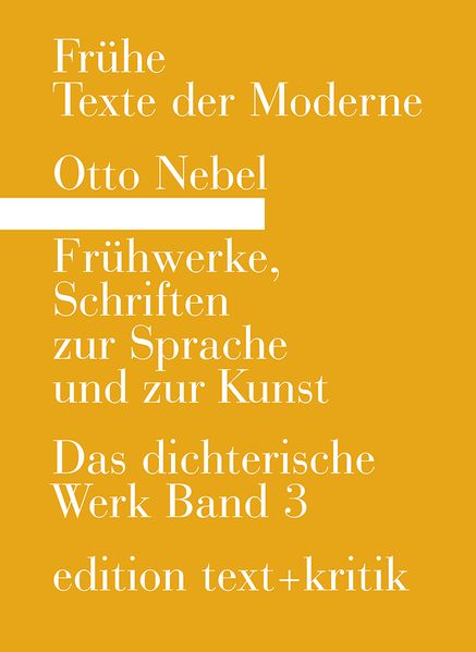 Cover von Frühwerke, Schriften zur Sprache und zur Kunst