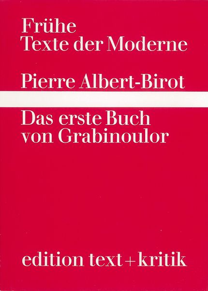 Cover von Das erste Buch von Grabinoulor
