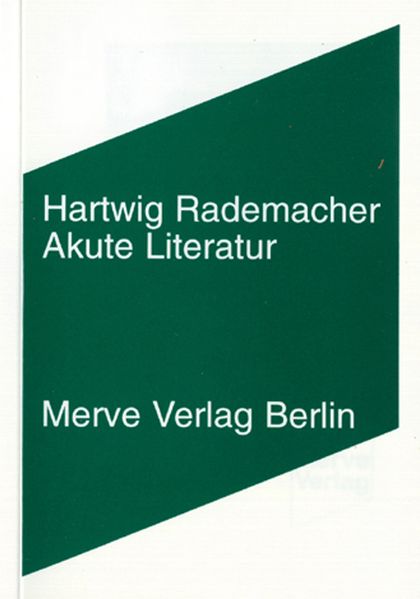 Cover von Akute Literatur