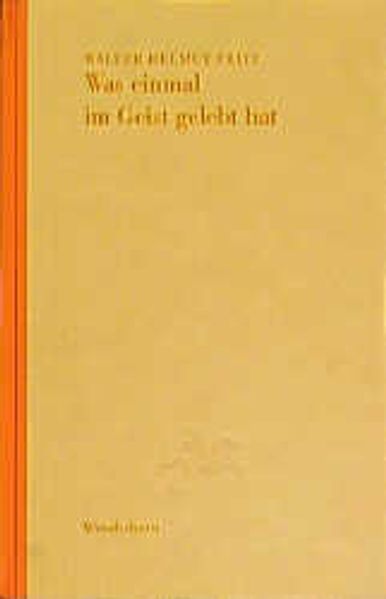 Cover von Was einmal im Geist gelebt hat